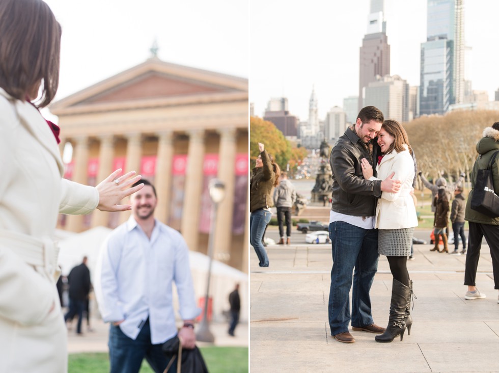 Philadelphia Museum of Art engagement photo 