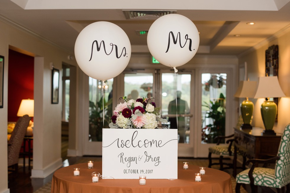 Kate Spade Mr & mrs balloons in plymouth meeting pa