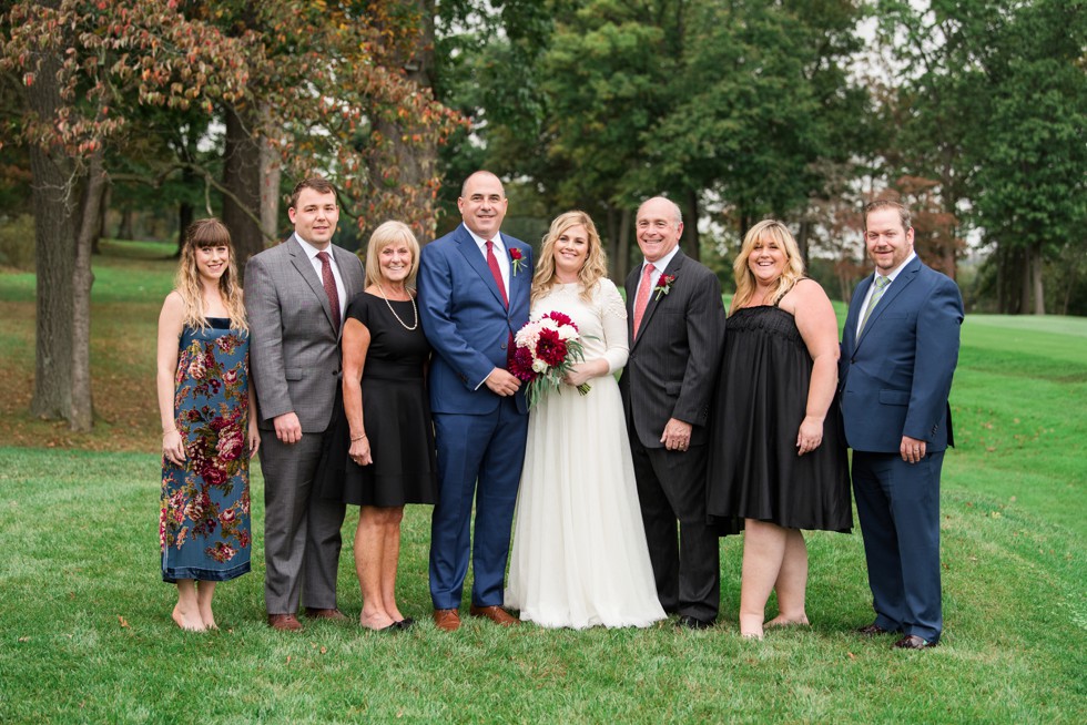 Sunnybrook Golf club wedding family portraits