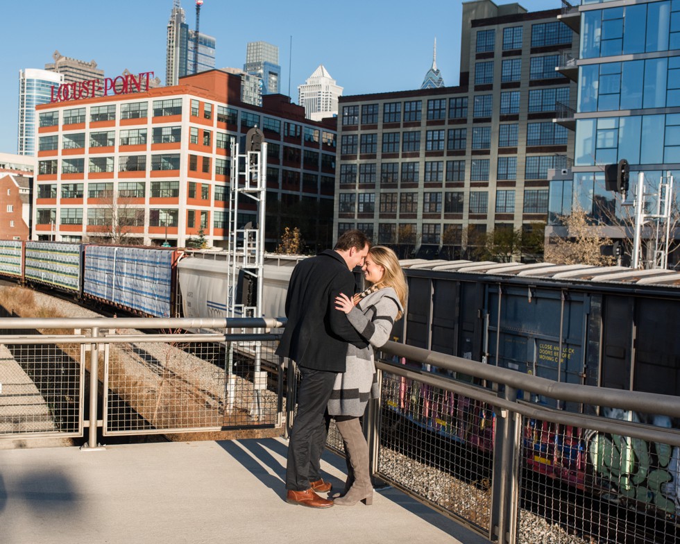 Locust Point Philadelphia engagement