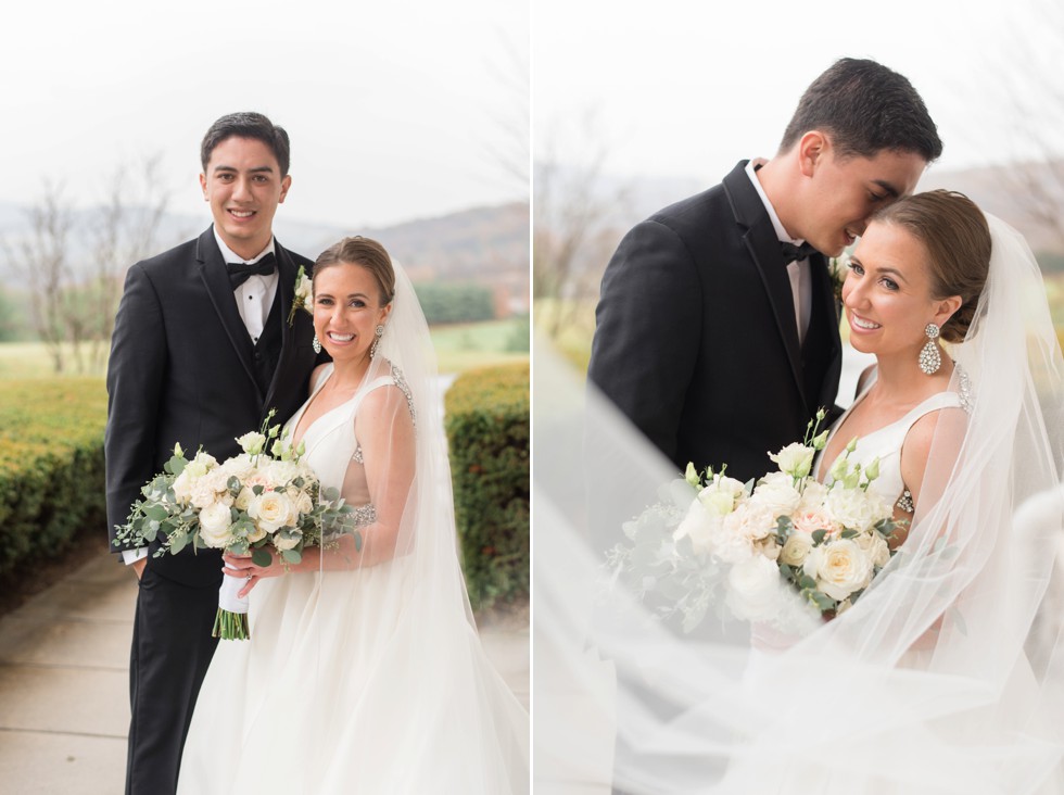 cathedral veil mountain wedding