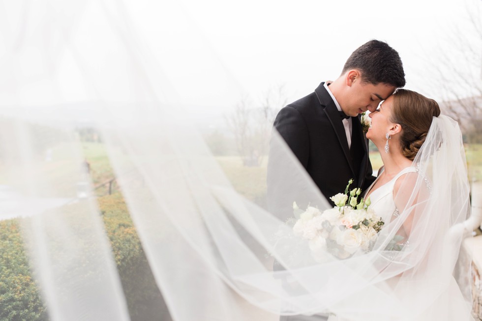 winter mountain wedding in Pennsylvania