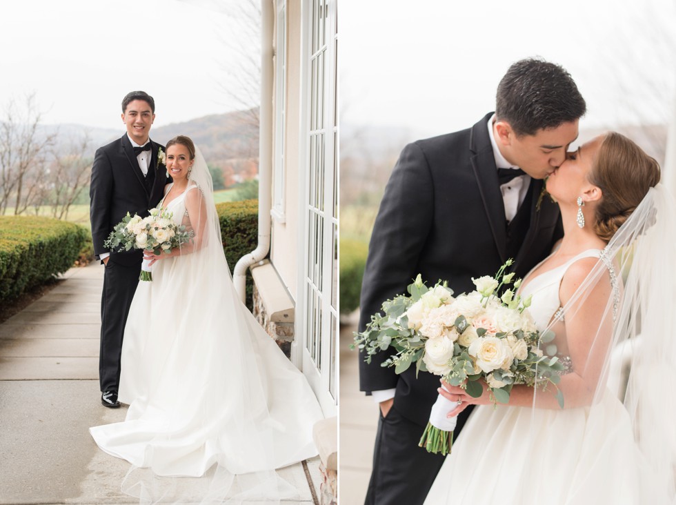 winter mountain wedding in Pennsylvania