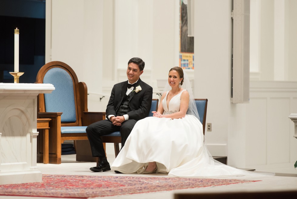 wedding ceremony at Saint Katharine Drexel Catholic Church