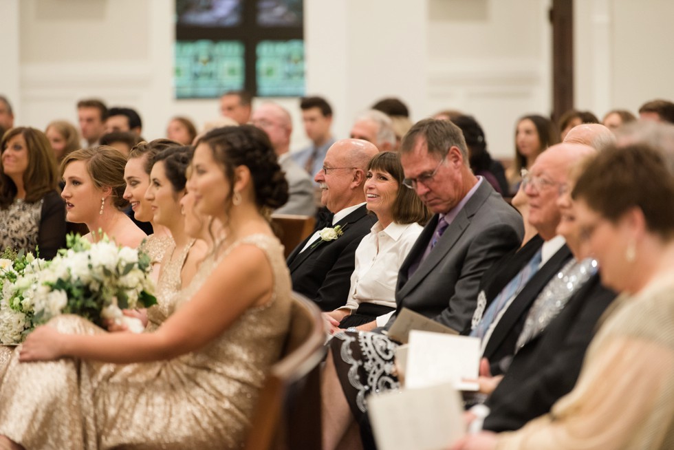 wedding ceremony at Saint Katharine Drexel Catholic Church