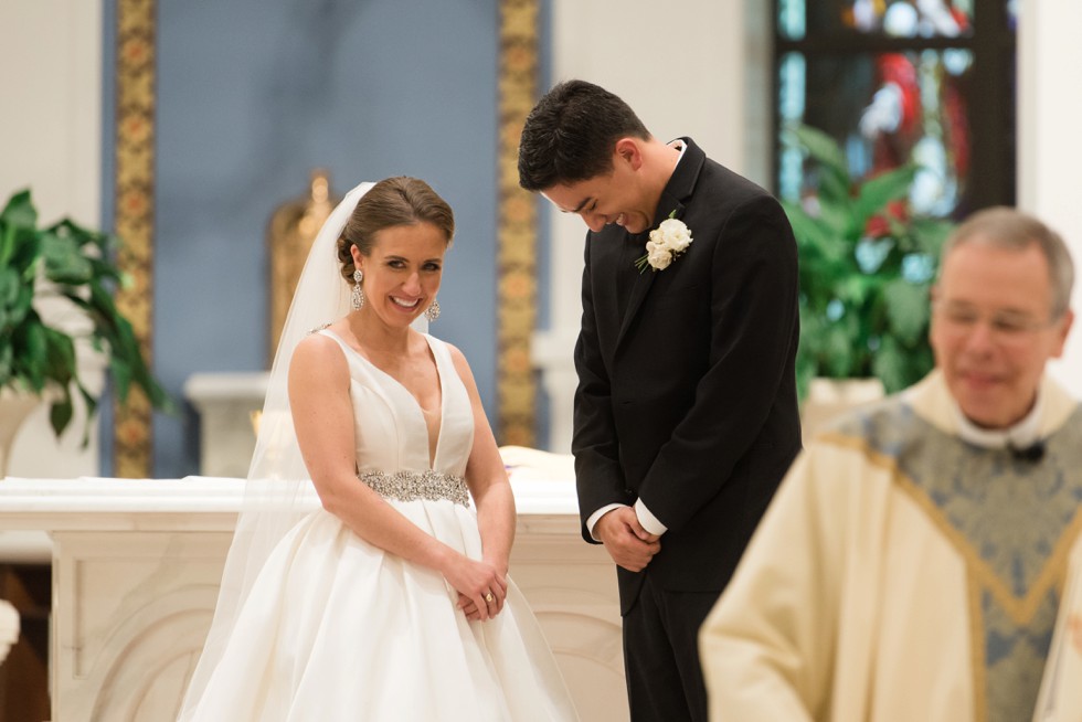 wedding ceremony at Saint Katharine Drexel Catholic Church