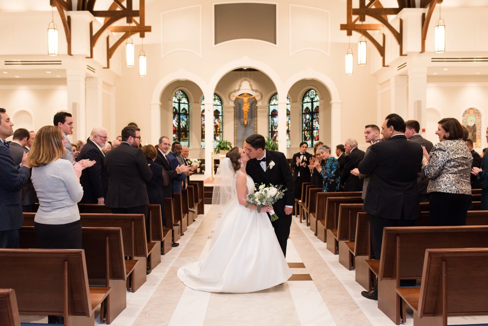 wedding ceremony at Saint Katharine Drexel Catholic Church