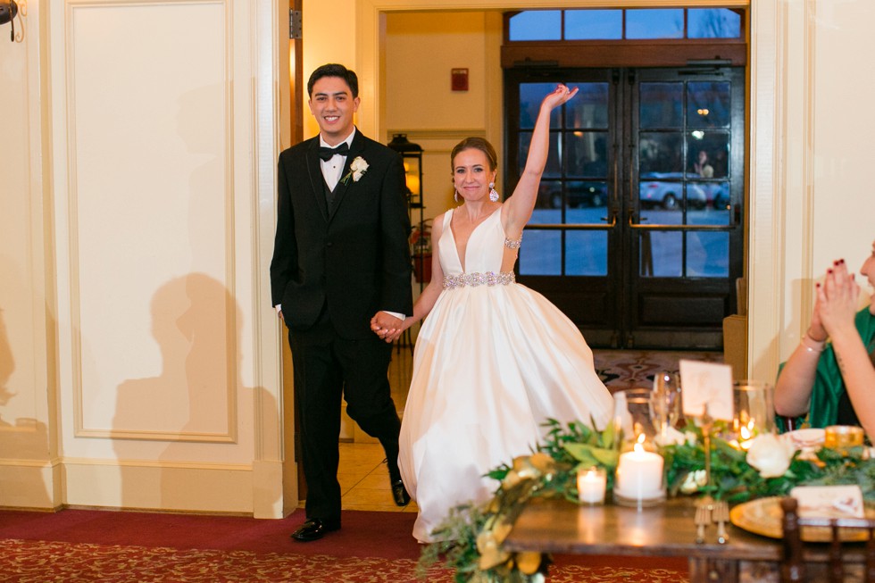 Musket Ridge Golf Club wedding introductions