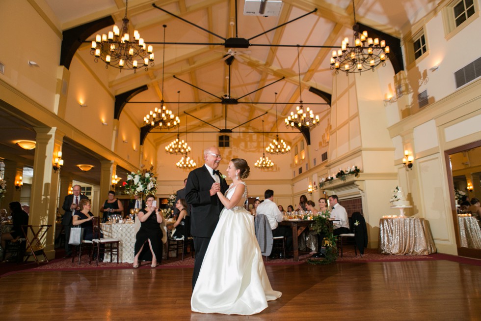 Father of the bride dance at Musket Ridge Golf Club