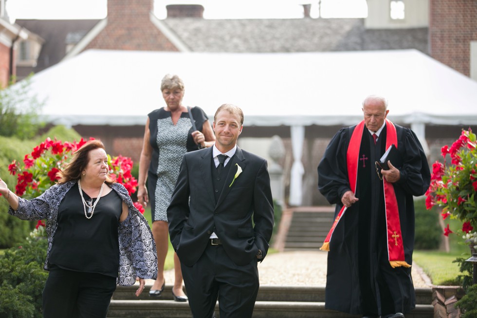 fall intimate garden ceremony