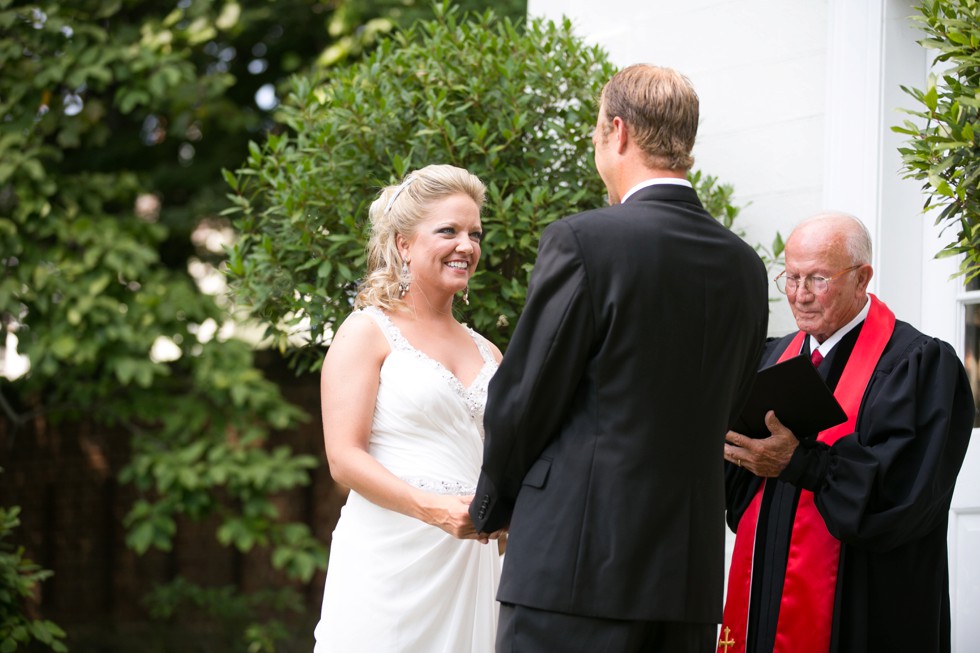 fall intimate garden ceremony