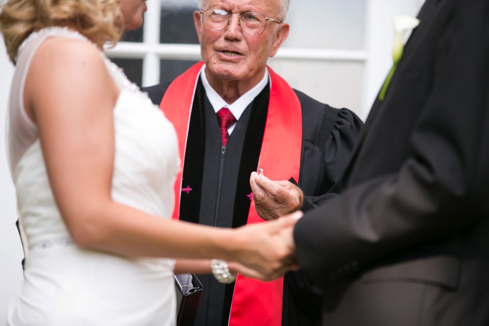 fall intimate garden ceremony