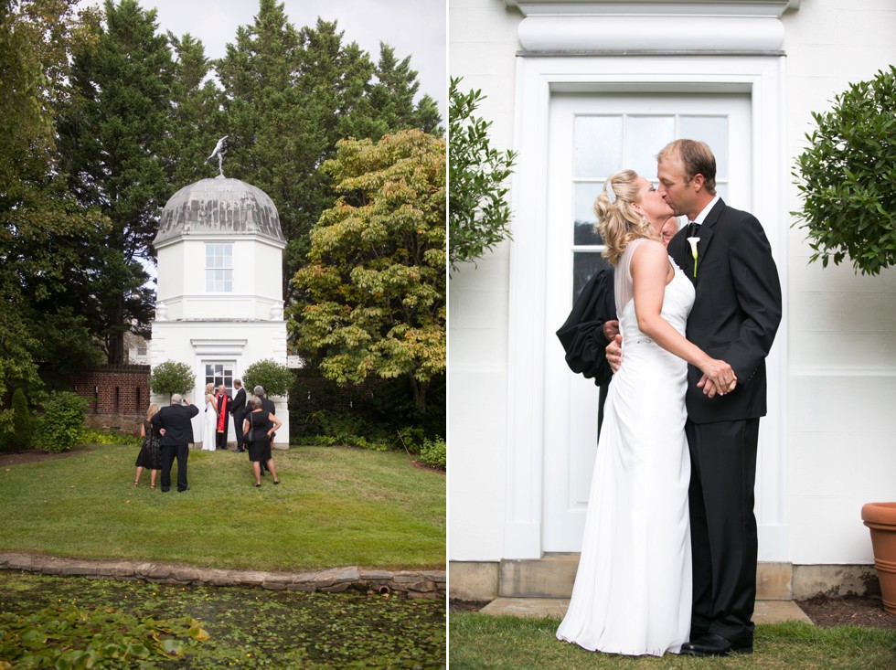 fall intimate garden ceremony