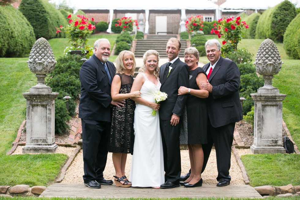 garden elopement family portraits