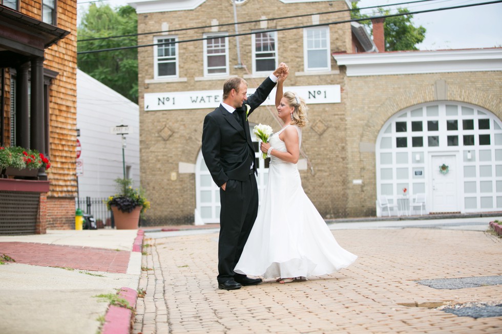 couple twirling in the streets