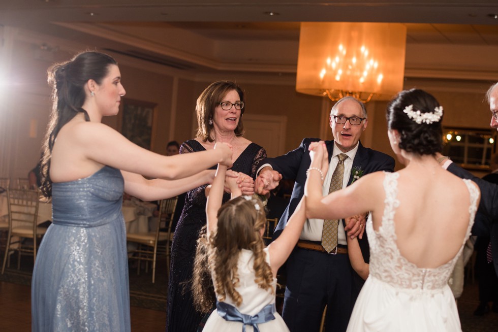 New Seabury Country Club winter wedding reception