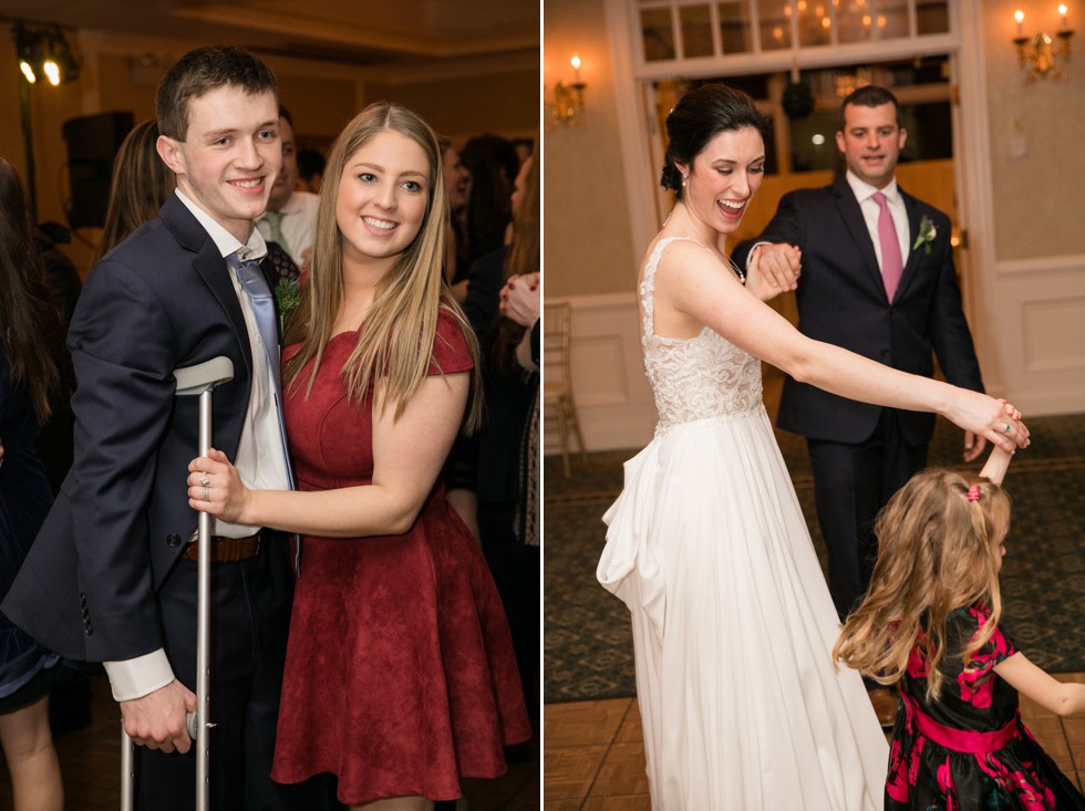 New Seabury Country Club winter wedding reception