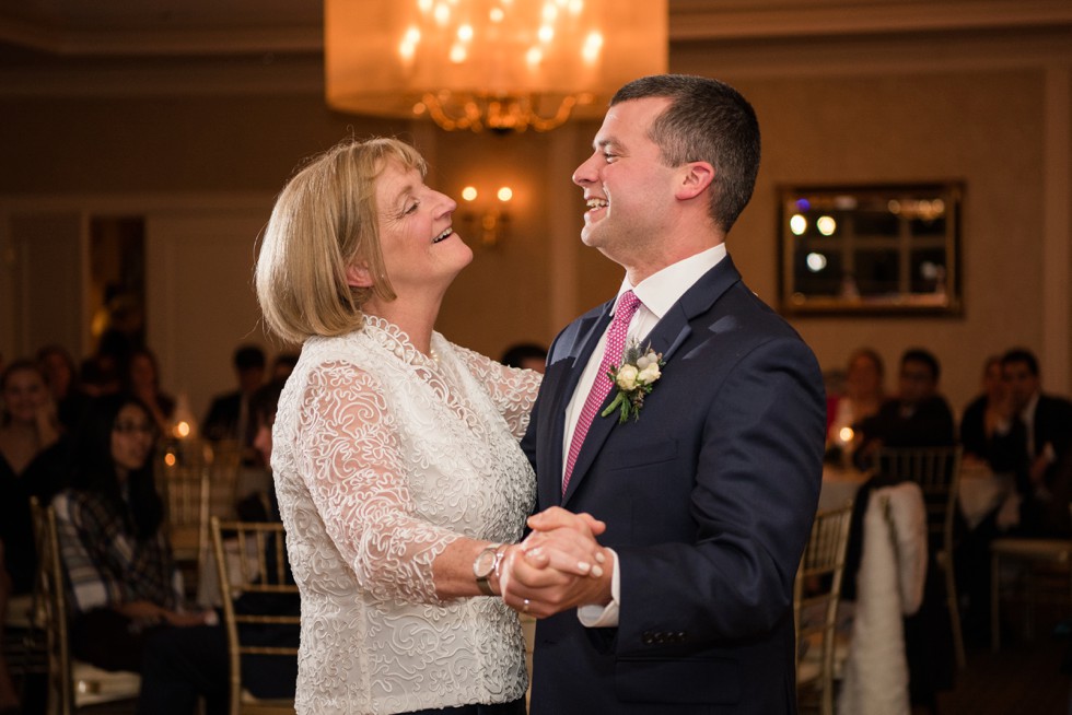 New Seabury Country Club winter wedding reception