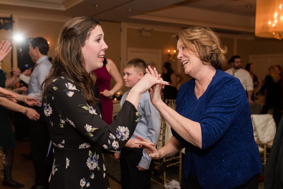 Cape cod winter wedding reception