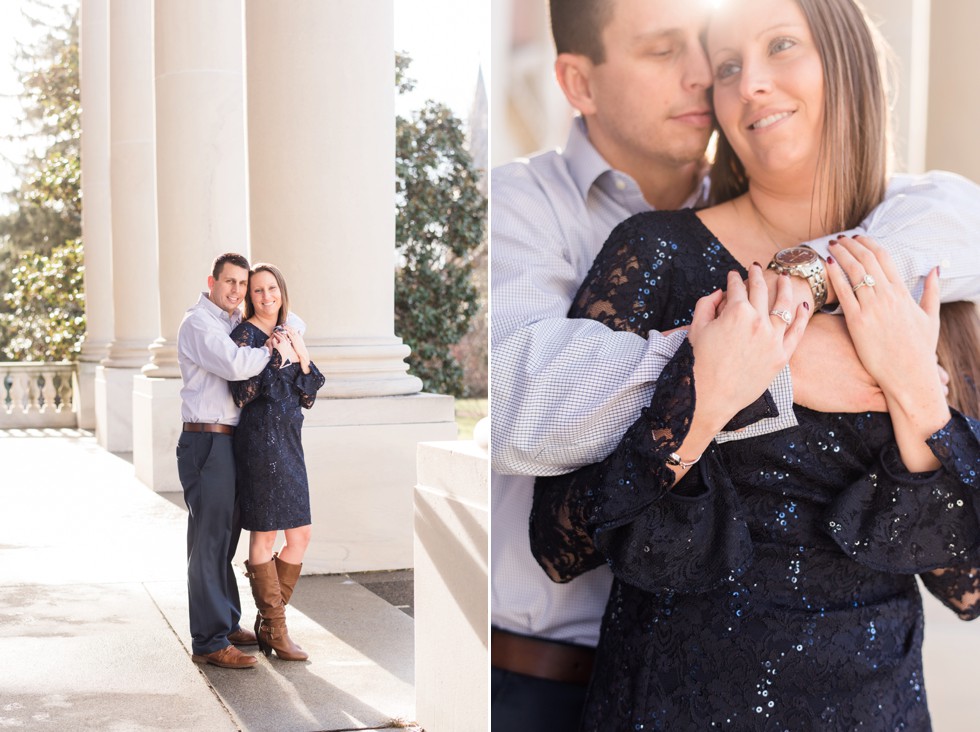 sunset engagement photo