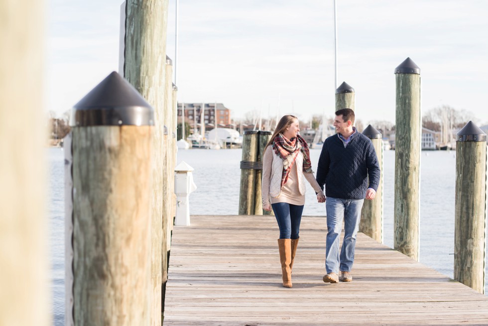 city dock engagement session