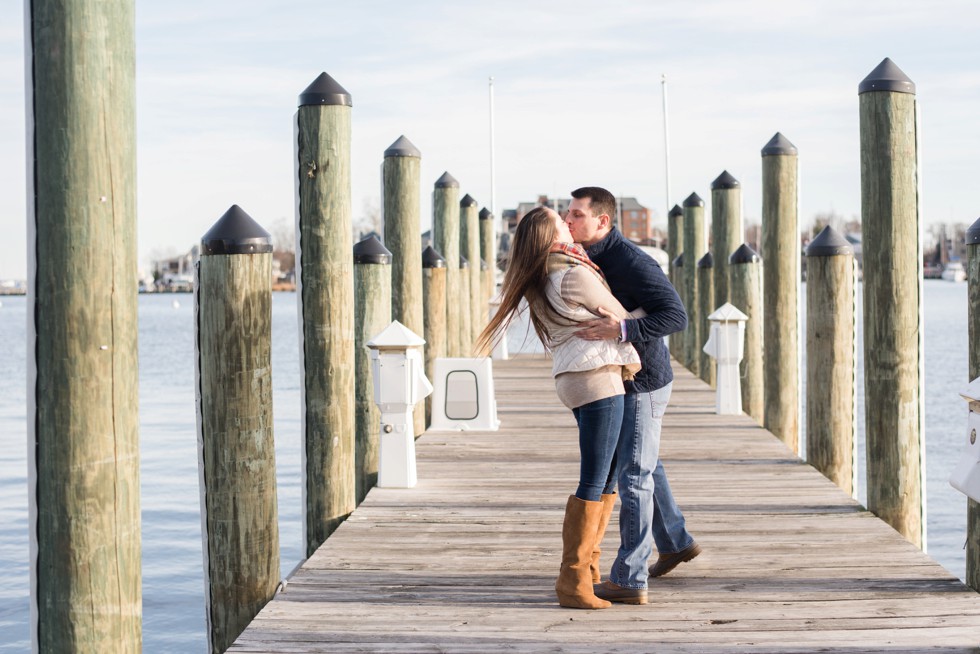 city dock engagement photos