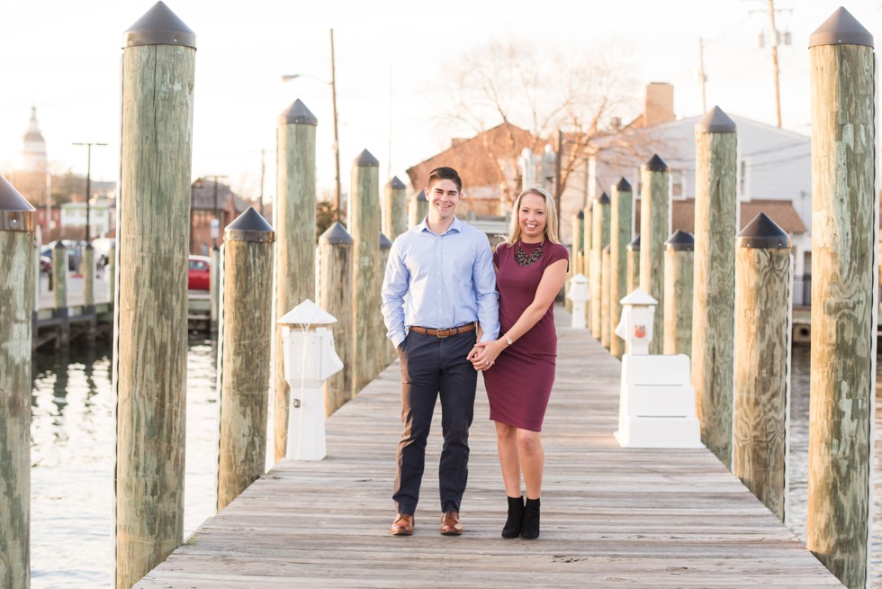 Annapolis City Dock engagement photographs