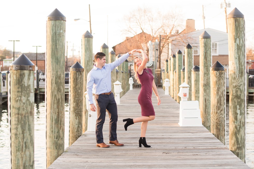 Annapolis City Dock engagement photos