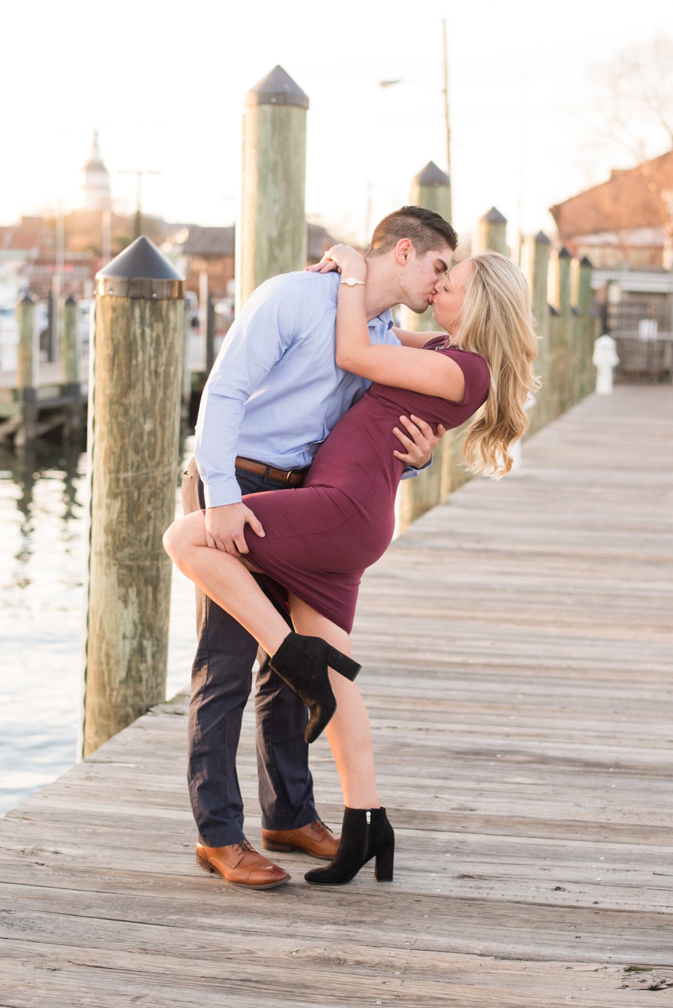 Annapolis City Dock engagement photos