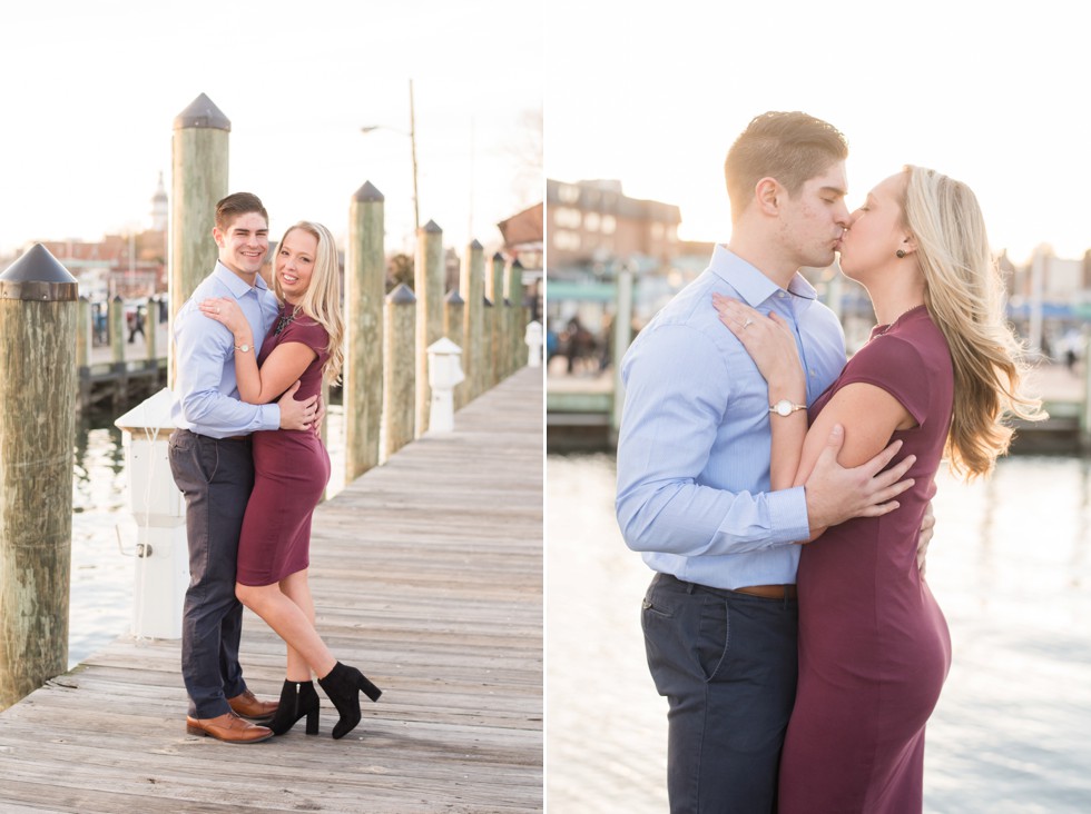 Annapolis City Dock engagement photos