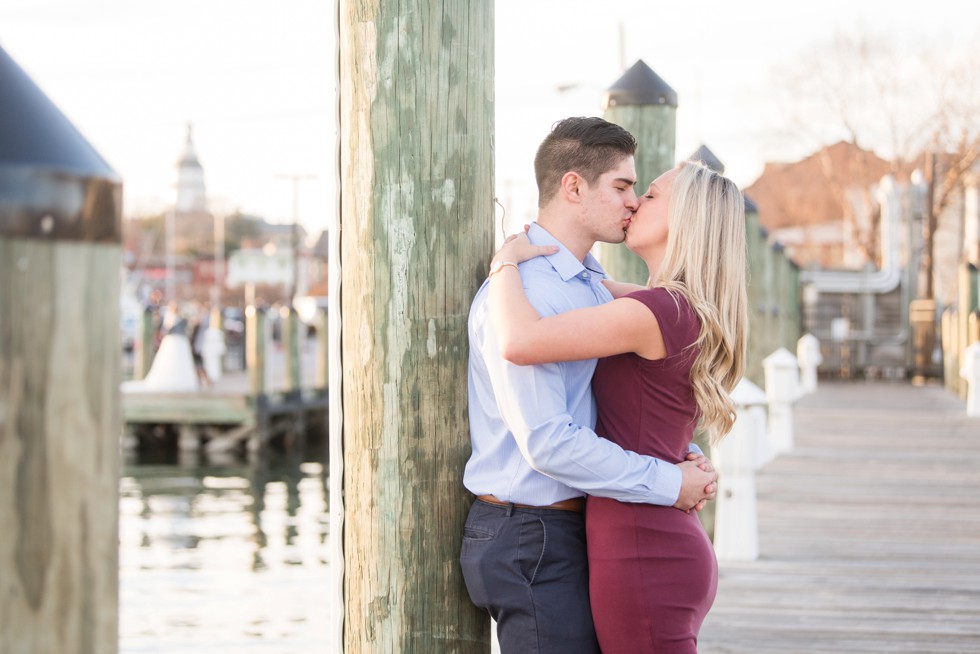 Annapolis City Dock engagement photos