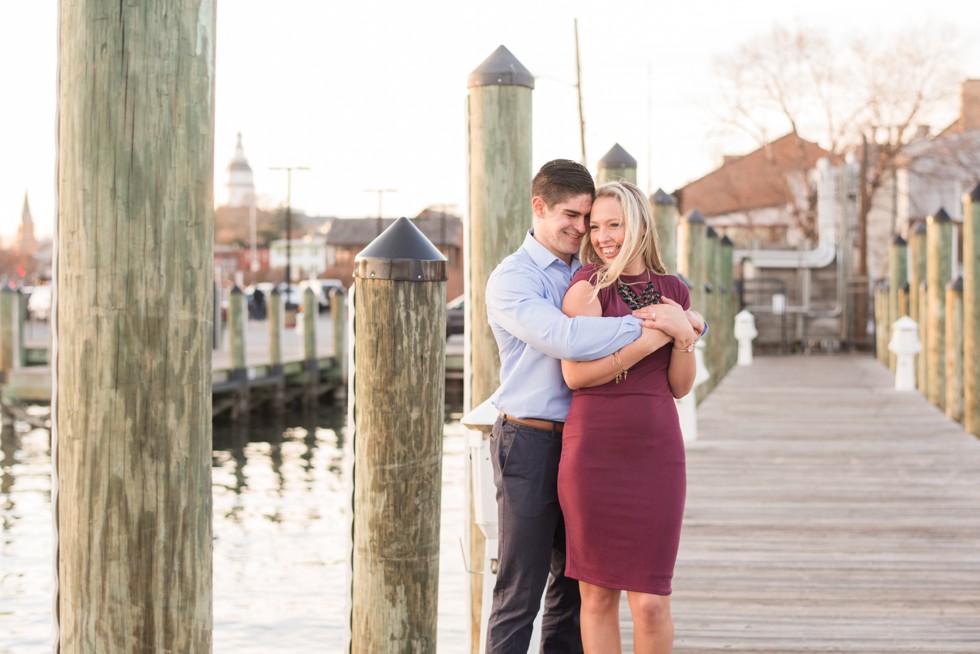 Annapolis City Dock engagement photos