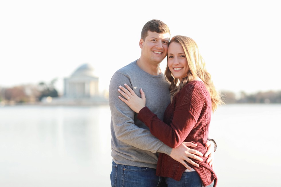 Jefferson Memorial DC engagement photographs