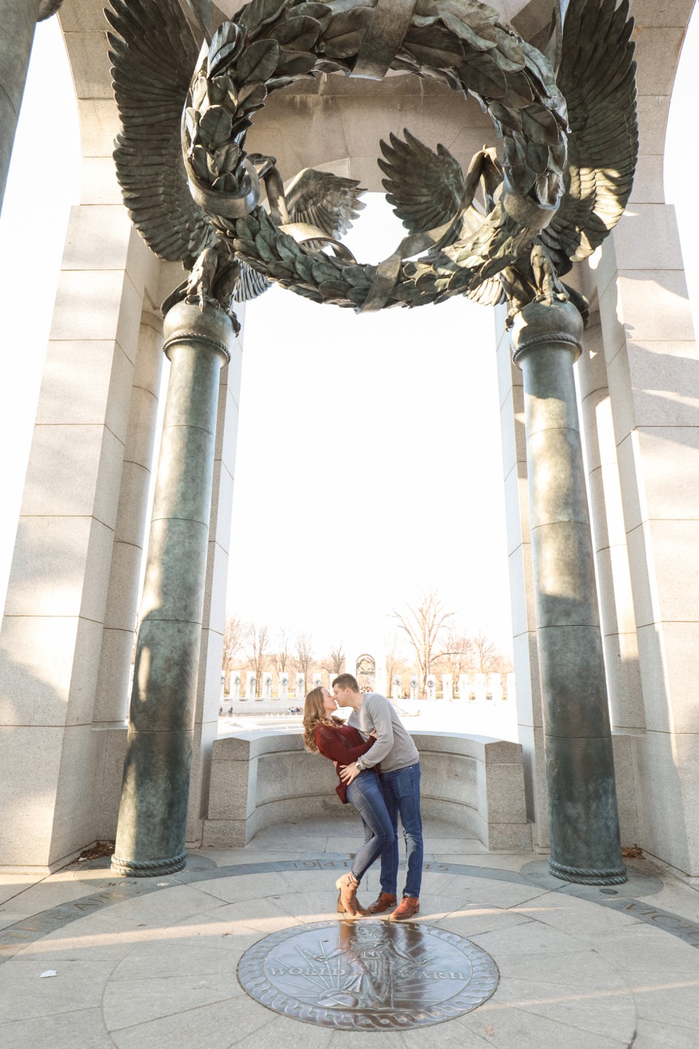 World War II memorial engagement photos