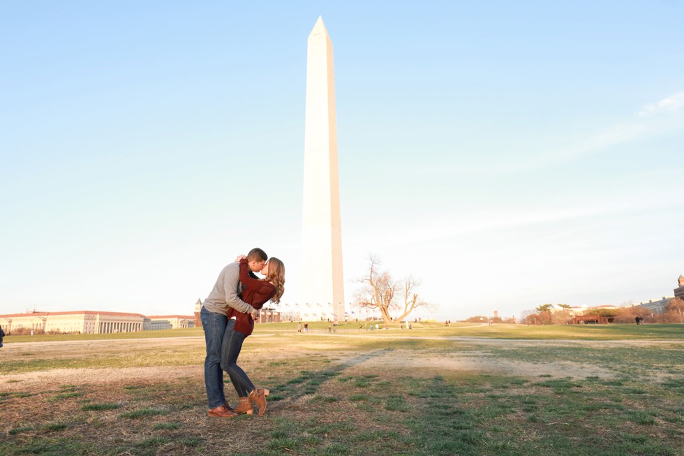 Washington Monument engagement photos