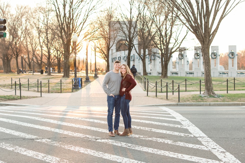 Washington DC engaged couple