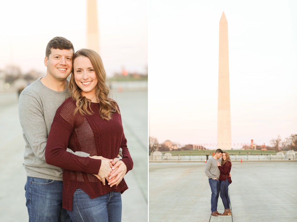 Washington Monument engagement photos