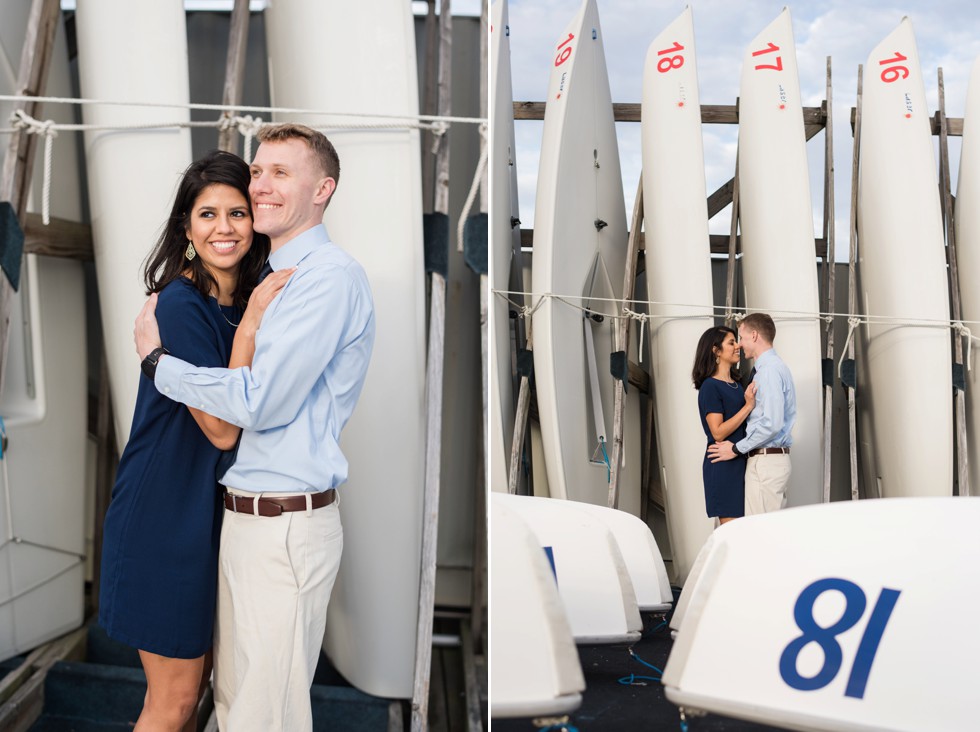 engagement photographs on a boat