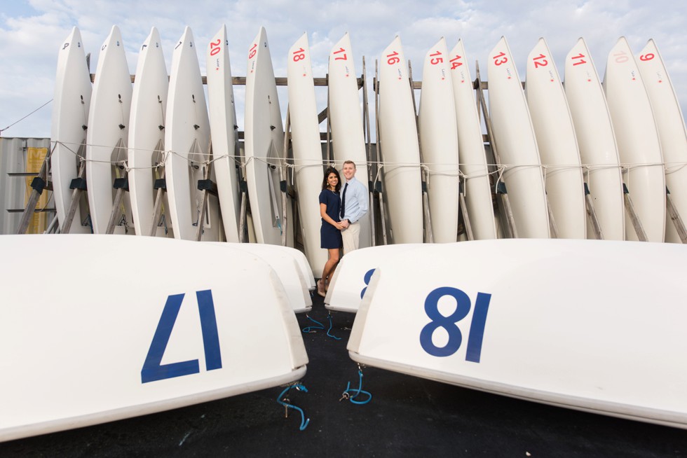 sailboat engagement photographs