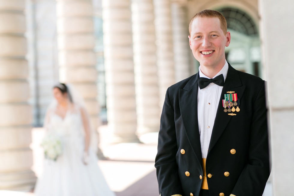 US Naval Academy Bancroft Hall wedding photo