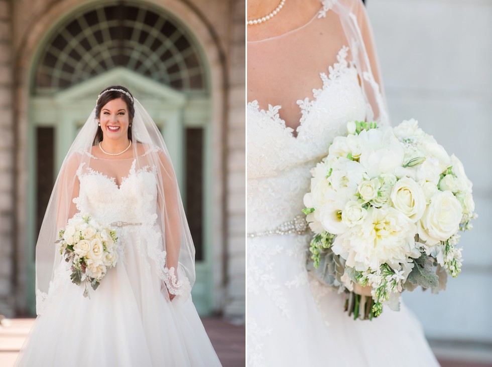 bridal portraits Maggie Sottero at US Naval Academy