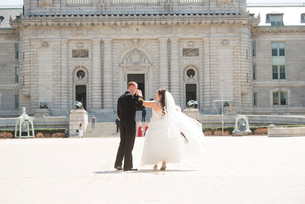 US Naval Academy Bancroft Hall wedding photo