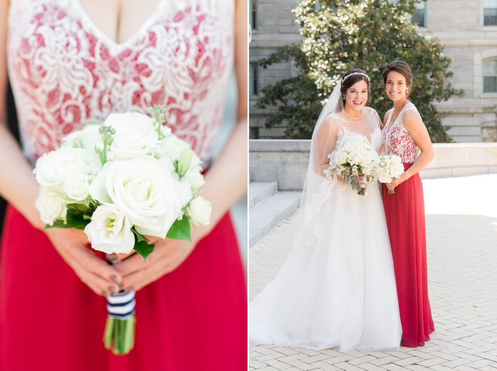 Bridal portraits at US Naval Academy