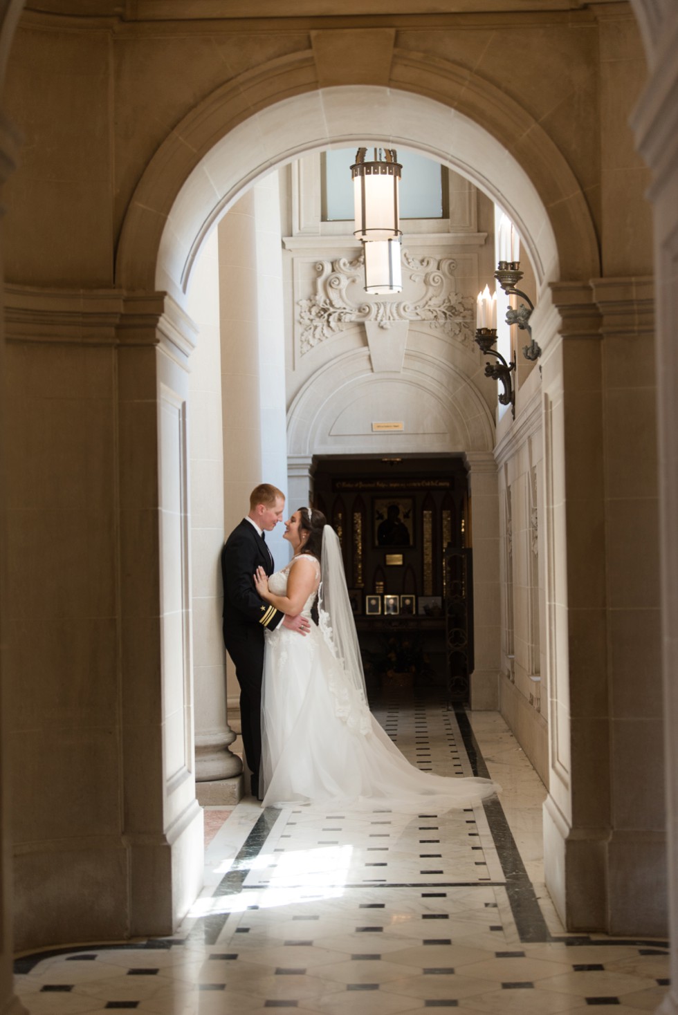 Bancroft Hall US Naval Academy military wedding