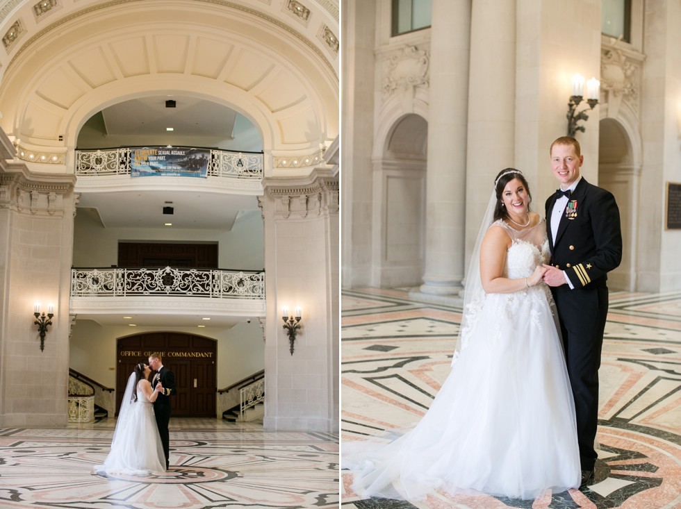 Bancroft Hall US Naval Academy military wedding