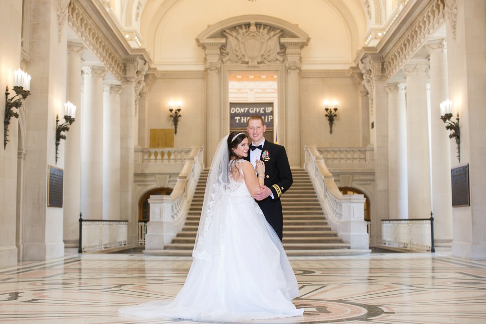 Bancroft Hall US Naval Academy military wedding