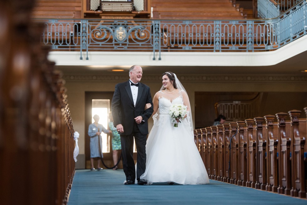 US Naval Academy Chapel wedding ceremony