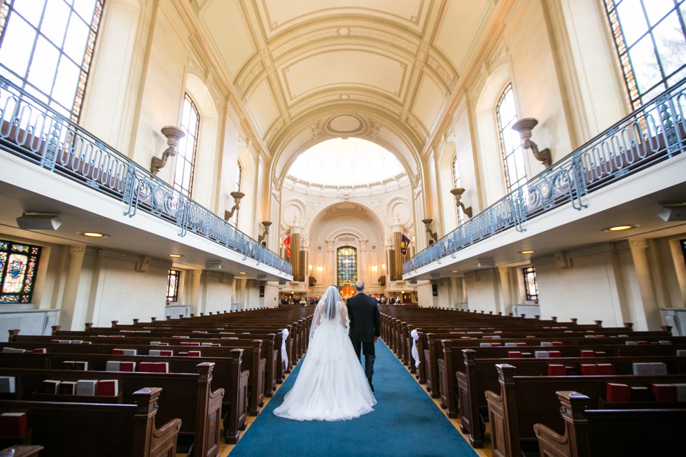 US Naval Academy Chapel wedding ceremony