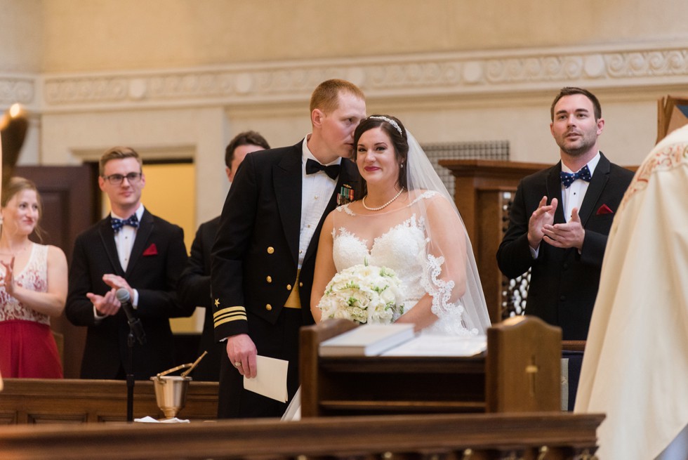 US Naval Academy Chapel wedding ceremony