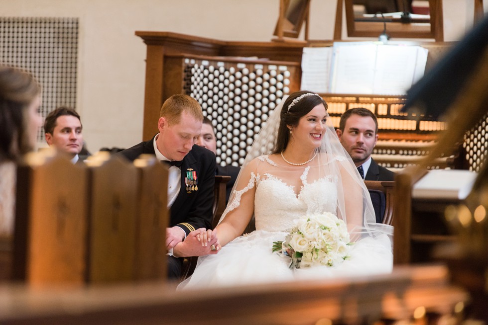 US Naval Academy Chapel wedding ceremony